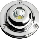 Fabbricata in acciaio inox AISI 316 lucidato a specchio, è dotato di LED alta potenza.Può essere installato sopra o sotto l'acqua essendo totalmente stagno.