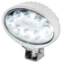Carcassa in alluminio verniciato bianco. Staffa in acciaio inox lucidato.LED originali BRIDGELUX (USA).