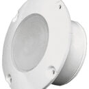 Completamente stagna, con lente in plexiglass trasparente molto robusto, si incassa nelle paratie del pozzetto o del Fly Bridge. Adatta anche come luce di banchina per essere incassata sulla poppa. Può essere usata come luce subacquea in vasche o piscine. Prodotto in Luran resistente UV.