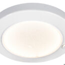 Corpo in ABS, lente in policarbonato satinato. Grado di protezione IP21.