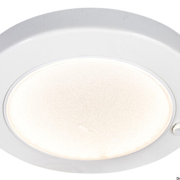 Corpo in ABS, lente in policarbonato satinato. Grado di protezione IP21.