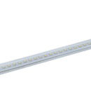 Barre luminose in termoplastica trasparente con LED 2835. Fissaggio con 4 viti o con biadesivo. Completamente stagne. LED inglobati nella resina frontale. Particolarmente indicate per realizzare luci indirette nelle dinette o cabine.