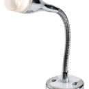 Completo di presa USB-C, 2 A.Interruttore ON-OFF, materiale: alluminio cromato.