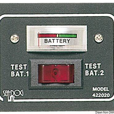 2-battery panel with tester analog