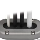 Ideato per accettare cavi multipli di vari diametri (fino a 15mm). Garantisce una perfetta impermeabilità (IP-X7) nel passaggio dei cavi.Permette il passaggio dei cavi senza smontare gli eventuali connettori terminali.Fornito con guarnizione da forare.Confezionato in pratico blister espositivo.