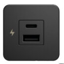 La presa USB doppia (A+C) Tile, offre soluzioni di ricarica eleganti e ad alte prestazioni, progettate specificamente per gli interni marini. Con eleganti opzioni di lunetta in nero opaco o acciaio inossidabile spazzolato 316 di alta qualità, questi caricabatterie si fondono perfettamente negli ambienti marini di lusso. Con un ingombro compatto di 40 mm, richiedono un seghetto a tazza di 29 mm per una facile installazione.Tiny unisce funzionalità e stile, rendendola la scelta ideale per modernizzare gli interni della tua imbarcazione. Migliora lo spazio della tua barca con questa soluzione pratica e sofisticata per la ricarica quotidiana dei tuoi dispositivi.