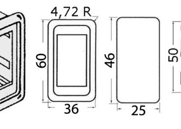 Cornici in plastica atte a formare un unico pannello per gli interruttori 14.296../14.198../14.298..