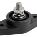 Adatti per alti amperaggi, che sono determinati non dal nodo, ma dal diametro dei cavi elettrici. Base in nylon/fibra vetro. Perno in acciaio inox. Dadi in ottone cromato.