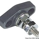 Adatti per alti amperaggi, che sono determinati non dal nodo, ma dal diametro dei cavi elettrici. Base in nylon/fibra vetro. Perno in acciaio inox. Dadi in ottone cromato.