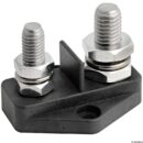 Adatti per alti amperaggi, che sono determinati non dal nodo, ma dal diametro dei cavi elettrici. Base in nylon/fibra vetro. Perno in acciaio inox. Dadi in ottone cromato.