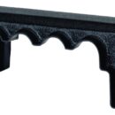 Base plastica ad alta capacità isolante. Barra di supporto in rame nichelato, viti e dadi in acciaio inox. volt 12/48.