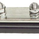 Base plastica ad alta capacità isolante. Barra di supporto in rame nichelato, viti e dadi in acciaio inox. volt 12/48.