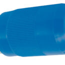 Presa: in acciaio inox AISI 316 lucidato a specchio + policarbonato + contatti in ottone nichelato e protezione posteriore uscita cavi. Spina: policarbonato + contatti in ottone argentato. Cappuccio: coprispina in PVC morbido blu elettrico. voltaggio 220/110. Amperaggio Max 50A.