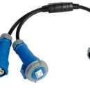 Completo di 1 spina + 2 prese da 16 A. Stagne IP67.