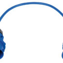 Prewired adapter for 32A socket and 16A plug