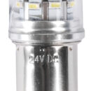 Per faretti con copertura in vetro dei LED. Zoccolo BA15D (15 mm baionetta con fermi allineati).