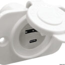 Fabbricate in nylon con cappuccio di protezione per renderle impermeabili. Ingresso 12/24 V. Uscita USB 5V.