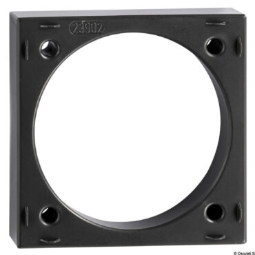 Vengono completati con le cornici di design modello "FLOW" singole o doppie.Cornice singola: 59,5x59,5 mm. Cornice doppia: 59,5x178,5 mm.