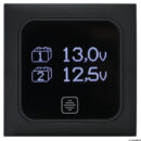 Pannello digitale touchscreen per il controllo di 2 batterie a 12 V.