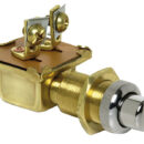 Pulsanti in ottone cromato con contatti argentati, funzionamento sempre garantito.