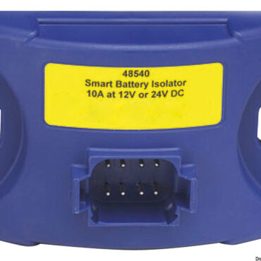 Modulo elettronico concepito per preservare la carica delle batterie.Riconosce in automatico gli impianti a 12 o 24 V.Preserva la tensione della batteria principale (avviamento) isolando la batteria ausiliaria dei servizi quando il voltaggio del sistema scende a livello critico. Automaticamente la riconnette quando il voltaggio risale a livello corretto. Compatibile con gli alternatori a controllo elettronico, elimina i falsi allarmi spesso indotti dagli isolatori a diodi e protegge gli apparati dalla sovratensione.