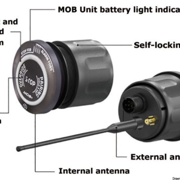 Un efficace sistema di sicurezza che spegne automaticamente il motore appena il trasmettitore (xFOB) si trova immerso oltre 10 cm oppure a più di 12 m dal ricevitore (xHUB). Il kit base è composto da un ricevitore da montare in plancia (xHUB) e da un trasmettitore portatile (xFOB) per il guidatore. Ulteriori 3 trasmettitori (totale 4) possono essere collegati al ricevitore e agire da sistema di sicurezza per bambini o animali presenti a bordo.Per accendere il motore, basterà cliccare sul xFOB e poi avviare normalmente.Nel caso in cui xFOB non sia presente a bordo o scarico si potrà accendere ugualmente il motore tramite l’xHUB. Dopo 6 secondi dall’attivazione del MOB sarà possibile riaccendere il motore. Se l’xHUB non è connesso ad un motore lancerà comunque un allarme sonoro in caso di caduta in mare. L’xFOB può essere indossato tramite gli accessori:- braccialetto in silicone (xBAND);- clip di fissaggio su giubbini salvagente o cintura (xTAG);- cinghietto da appendere al collo (xTAG). Funziona con tutti i modelli di motore. Universale 12/24V. La batteria CR2032 dell’xFOB ha una durata di 300 h e può essere facilmente sostituita.