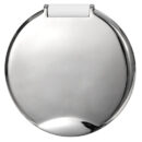 Doccia in acciaio inox, vano di alloggiamento bianco in ASA UV resistente.