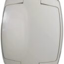 Completa di botolina di chiusura e raccordi per tubi orientabili sul retro.