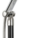 Asta che permette di avere un soffione fisso sulla plancetta di poppa.Realizzata in alluminio anodizzato nero + accessori in acciaio inox.Permette di orientare la doccia in tutte le direzioni ed altezze.Leggera e telescopica per un facile stivaggio, tubo esterno Ø 35 mm (ordinare 34.355.00 per stivaggio a parete).Ideale in abbinamento a doccia Adriana 15.480.00 o Keji II Continuum Flow 15.237.06.