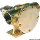 Corpo in bronzo, giranti in neoprene, da collegare al motore.