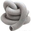 E' termoresistente fino a 130°, autoestinguente e con grandissima flessibilità, realizzato espressamente per aerazioni vani motore.