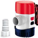 Certificate CE in ottemperanza alla direttiva ISO 8846/8849.Supercompatta, completa di valvola di non ritorno Back low per evitare il ritorno dell'acqua.Portagomma ruotabile a 360° ed amovibile.