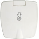 New Edge recess-fit water pressure reducer white