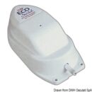 Modello ecologico privo di mercurio, ha tutti i componenti elettrici lontani dall’acqua. Man mano il livello dell’acqua sale, l’aria nella campana viene spinta in alto azionando l’interruttore a membrana alloggiato separatamente e unito alla campana da un tubetto.