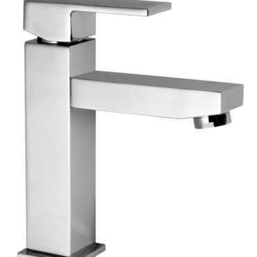 Rubinetto serie Square, miscelatore ceramico. Fabbricati in ottone cromato con cartuccia in ceramica.