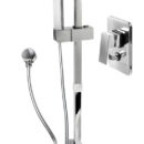 Rubinetto serie Square, miscelatore ceramico. Fabbricati in ottone cromato con cartuccia in ceramica.