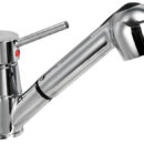 Rubinetto in ottone cromato. Con flessibile 150 cm.