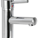 Per lavelli bagno. Rubinetto in ottone cromato.