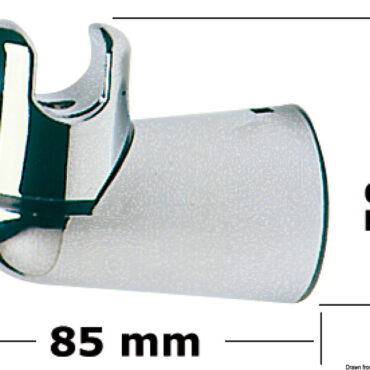 Wall-mounted shower swivelling support
