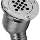 In acciaio inox 316; con sistema di non ritorno grazie ad una pallina interna che blocca eventuali riflussi. Griglia smontabile per pulizia.