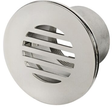 In acciaio inox AISI 316 lucidato a specchio. Griglia superiore montaggio a scatto, con ulteriore funzione di nascondere le viti di fissaggio.