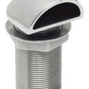 In acciaio inox AISI 316 microfuso e lucidato a specchio. Completamente filettato.