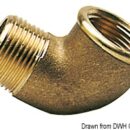 90° brass elbow male/female 1"1/2