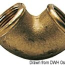 Brass 90° elbow female/female 2"