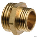 Brass double nipple 3/4" x 1"