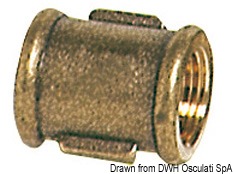 Brass joint sleeve female/female 1"1/4