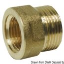 Brass joint sleeve male/female 1/2" x 3/4"