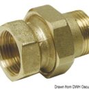 Straight 3-piece connector 1"1/4