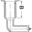 In nylon, con battuta frontale a vista in acciaio inox lucidato a specchio con portagomma a 90°.