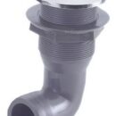 In nylon, con battuta frontale a vista in acciaio inox lucidato a specchio, con portagomma a 90°.